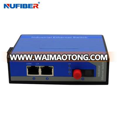 10/100M single fiber 1 fiber to 2 RJ45 SM FC good price OEM Industrial Fiber Ethernet Switches